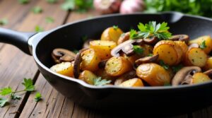 Как вкусно и быстро приготовить жаренную картошку с грибами - Mare in Italy
