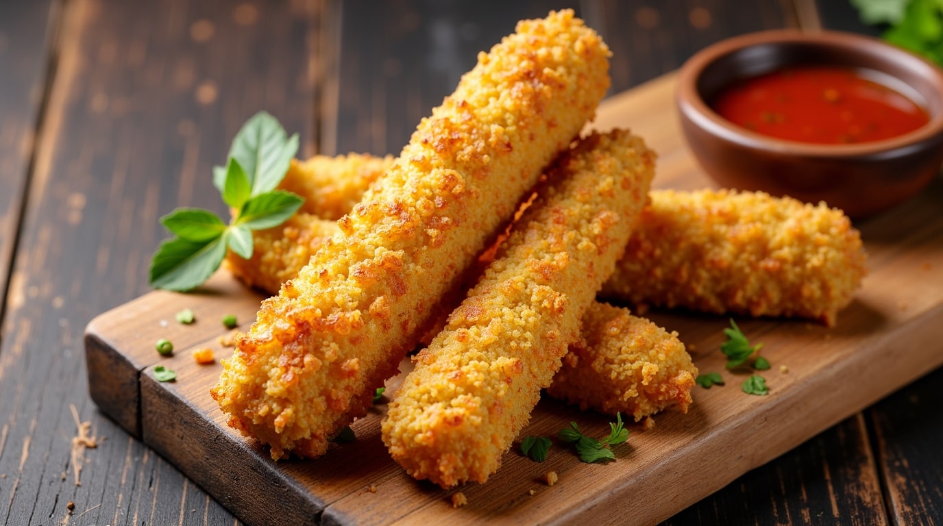 Мясные палочки в сырной панировке - быстрый и вкусный ужин - Mare in Italy
